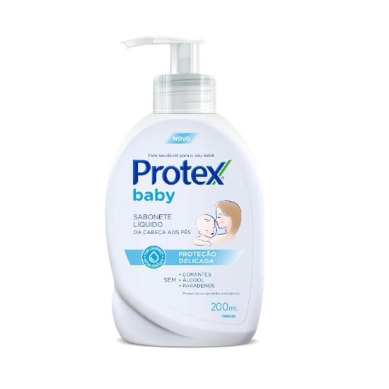 Imagem de Sabonete líquido infantil para bebês protex baby delicate care 200ml