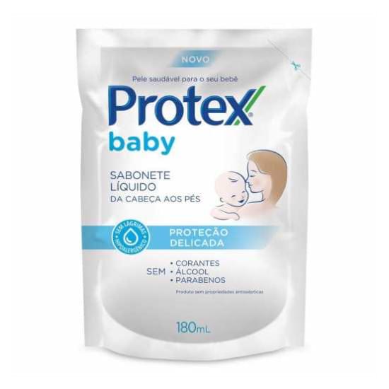 Imagem de Sabonete líquido infantil para bebês protex baby delicate care 180ml refil