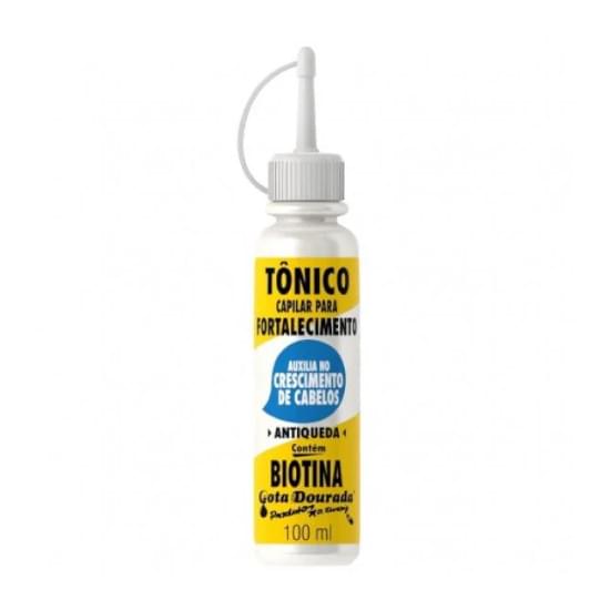 Imagem de Tônico gota dourada para fortalecimento antiqueda com biotina 100ml