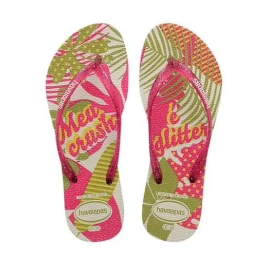 Imagem de Sandália havaianas feminina slim festa branco 39/40