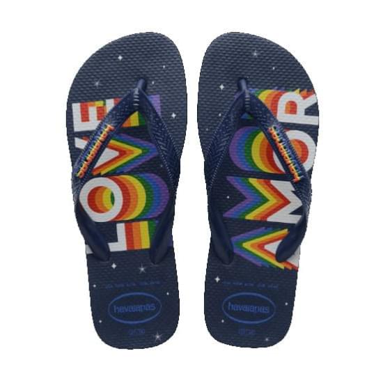 Imagem de Sandália havaianas unissex top pride marinho 33/34