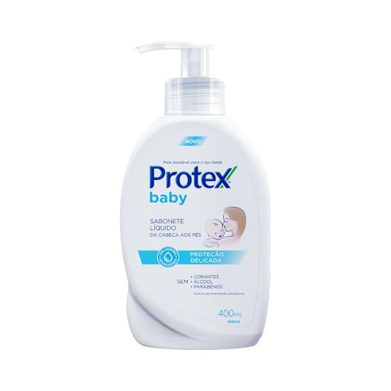 Imagem de Sabonete líquido infantil para bebês protex baby delicate care 400ml