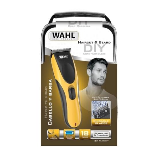 Imagem de Máquina para corte e aparador wahl haircut & beard diy yellow - bivolt