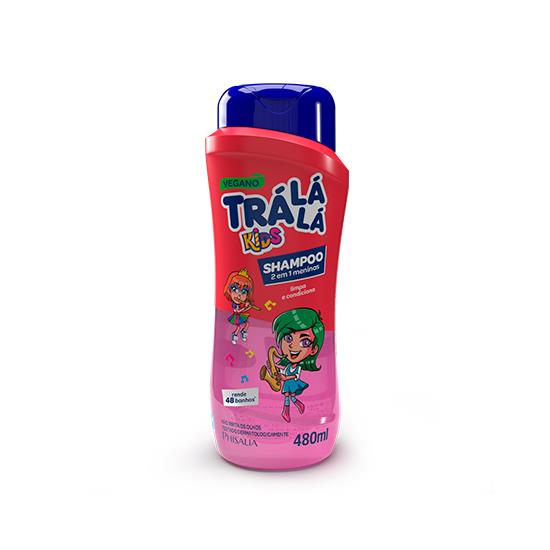 Imagem de Shampoo infantil trá lá lá kids 2 em 1 meninas 480ml