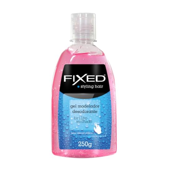 Imagem de Fixed gel styling hair modelador 250g rosa