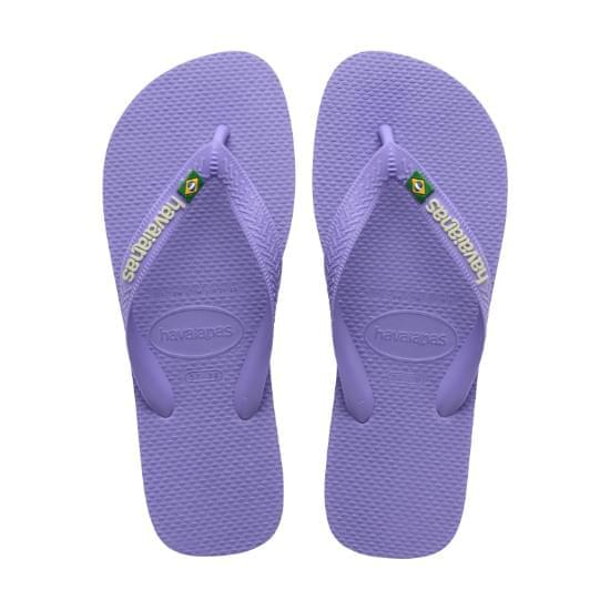 Imagem de Sandália havaianas unissex brasil logo roxo paisley 39/40