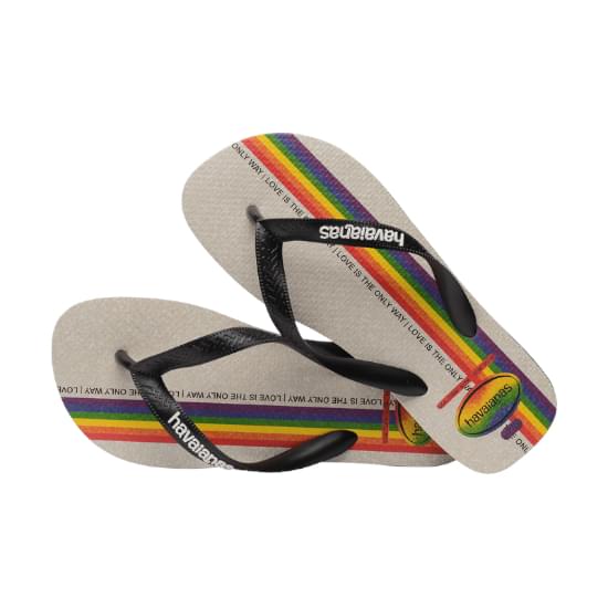 Imagem de Sandália havaianas unissex top pride preto/preto 33/34