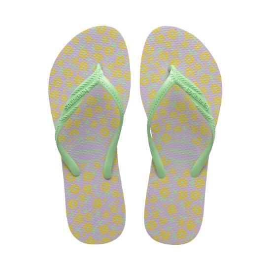 Imagem de Sandalia havaiana feminina fantasia romantica lilas calmo 35/36