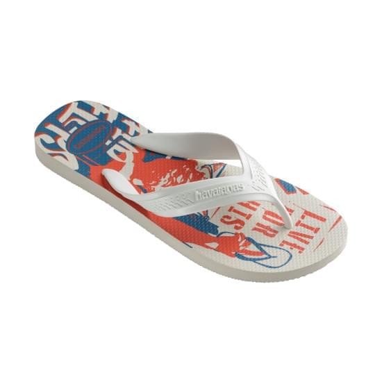 Imagem de Sandália havaianas masculina top max street branco/turquesa 35/36