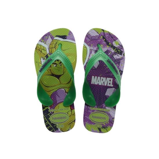 Imagem de Sandália havaianas infantil kids max marvel verde patria 33/34