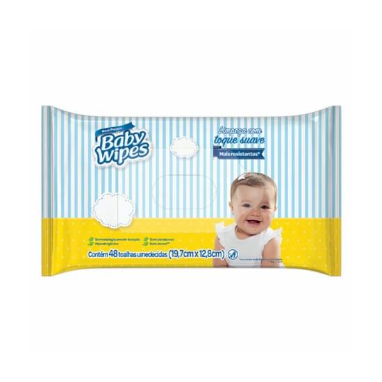 Imagem de Toalha umedecida suave baby wipes | com 48 unidades