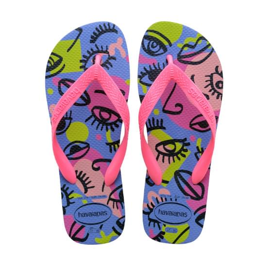 Imagem de Sandalia havaiana feminina top cool azul provence 39/40