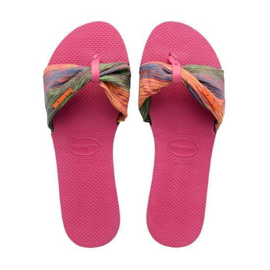 Imagem de Sandalias havaianas you st trop pink eletric 33/34