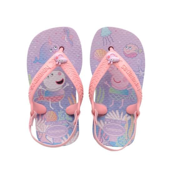 Imagem de Sandália havaianas infantil baby peppa pig lilas calmo 23/24