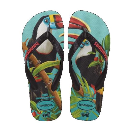 Imagem de Sandália havaianas masculino ipe branco/preto 43/44