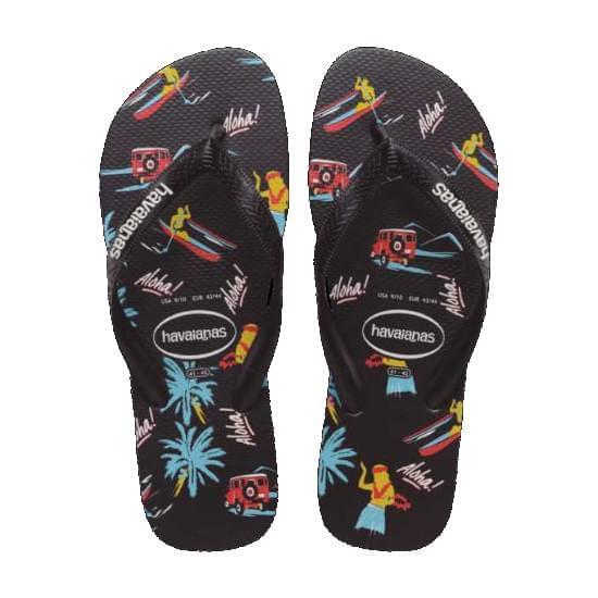 Imagem de Sandalia havaiana masculina top luwow preto 41/42