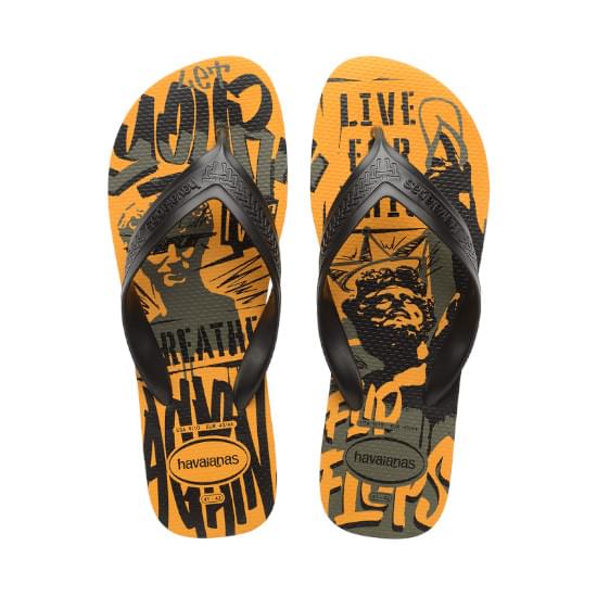 Imagem de Sandália havaianas masculina top max street laranja citrus 39/40