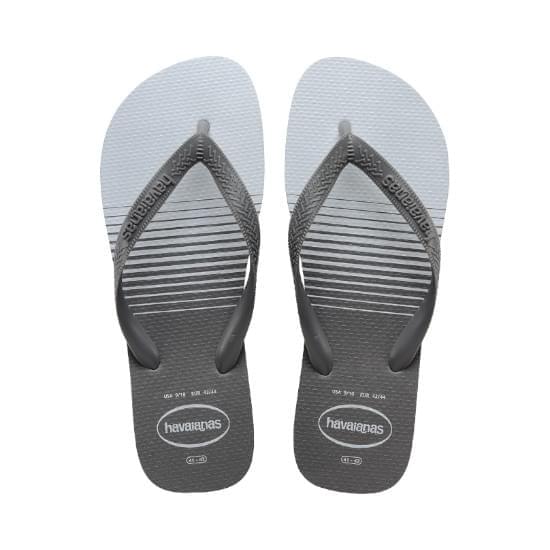 Imagem de Sandália havaianas masculina top basic cinza aço/cinza aço 45/46