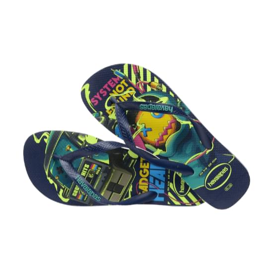 Imagem de Sandália havaiana masculina 4 nite cinza gelo/marinho 35/36