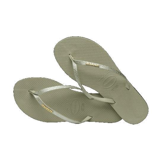 Imagem de Sandalia havaiana feminina you shine verde yucca 41/42