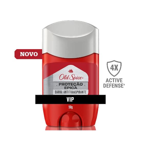 Imagem de Desodorante em barra antitranspirante old spice proteção épica vip 50g