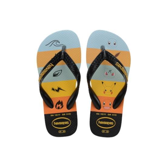 Imagem de Sandália havaianas infantil kids top pokemon laranja citrus 33/34