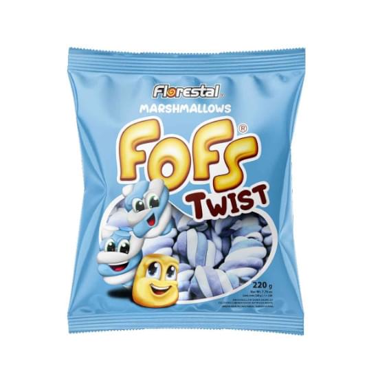 Imagem de Fofs marshmallow twist azul e branco 220g