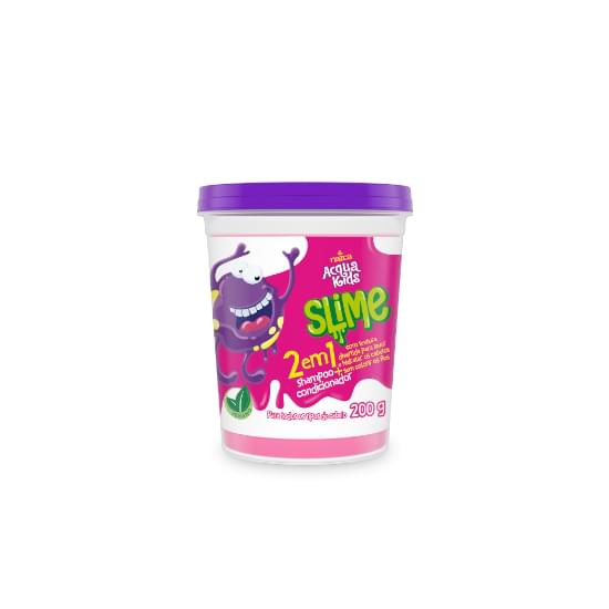 Imagem de Nazca shampoo slime 2 em 1 chiclete acqua kids 200g rosa