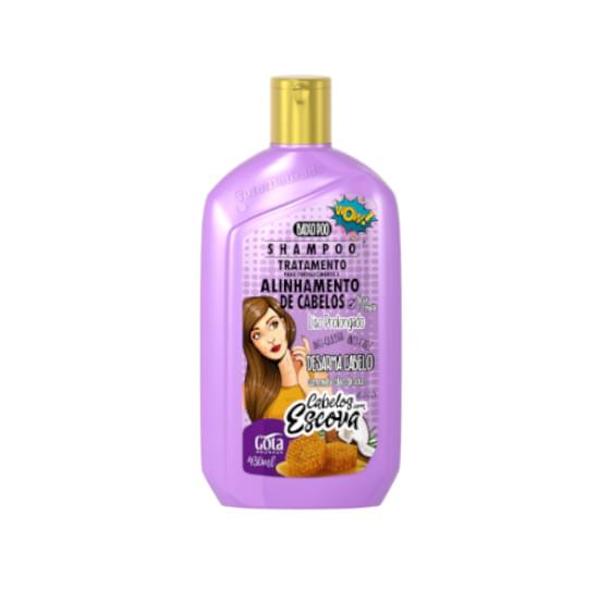 Imagem de Shampoo gota dourada fortalecimento de cabelos com escova 430ml