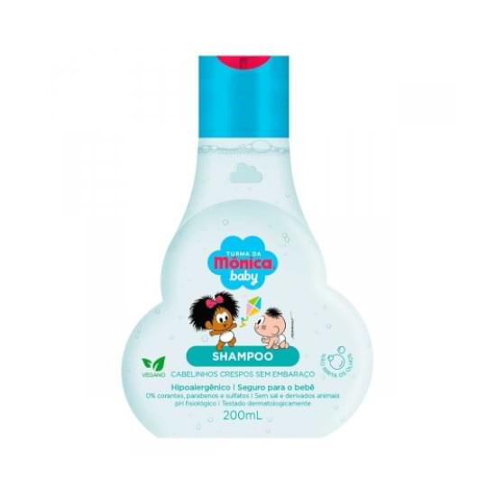 Imagem de Shampoo turma da mônica baby cabelinhos crespos sem embaraço 200ml