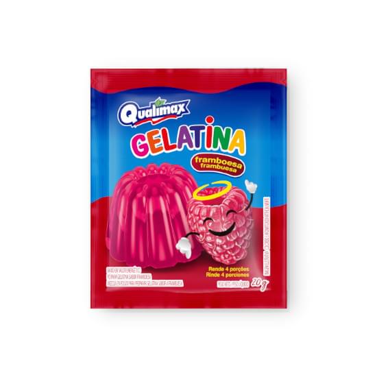 Imagem de Gelatina qualimax framboesa 20g | display com 15 unidades