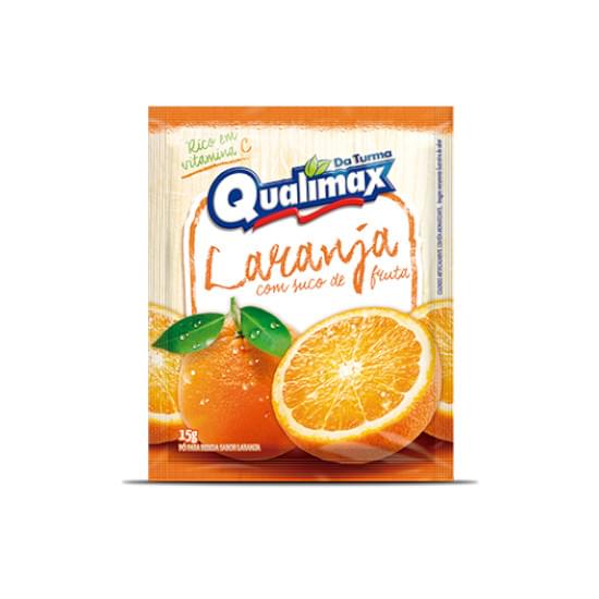 Imagem de Pó para refresco laranja turma qualimax 15g | display com 15 unidades