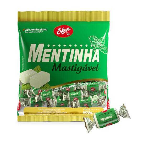 Imagem de Erlan bala mastigável mentinha 600g