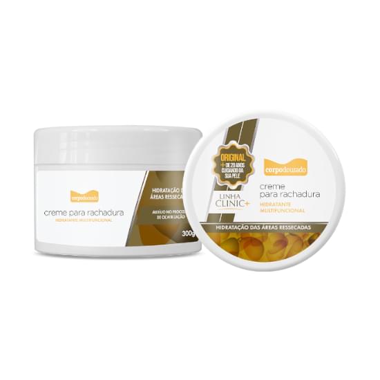 Imagem de Creme hidratante multifuncional para  rachaduras corpo dourado 300g