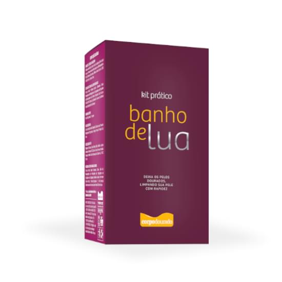 Imagem de Kit banho de lua pratico corpo dourado