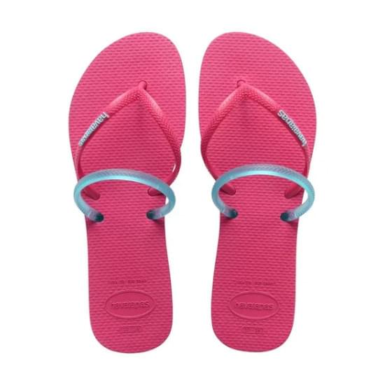 Imagem de Sandália havaianas feminina flat duo pink eletric 37/38