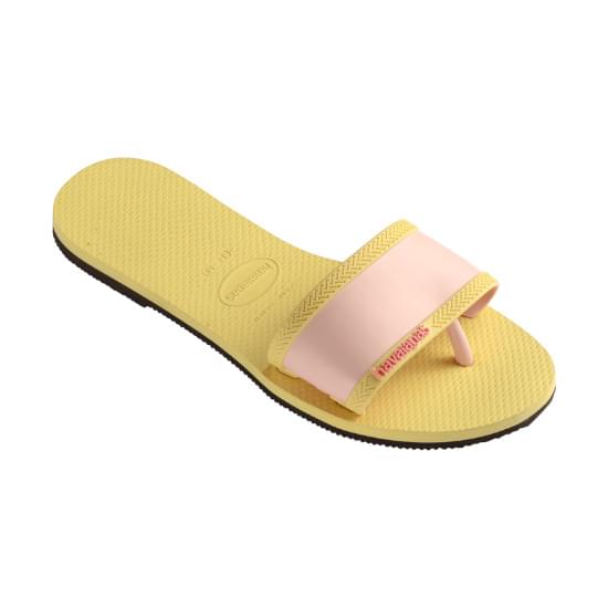 Imagem de Sandalias havaianas feminina you angra amarelo limão 33/34