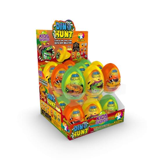 Imagem de Kids zone brinquedos com surpresa e partilhas eggs dino hunt com 18 unidades