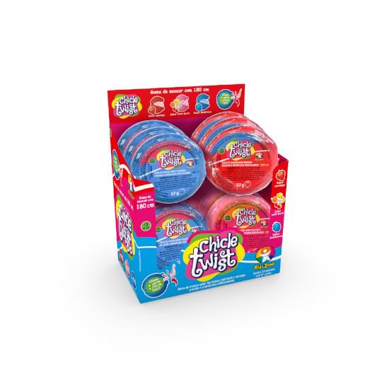 Imagem de Kids zone goma de mascar chicle twist com 12 unidades