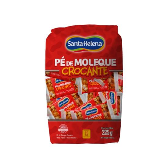 Imagem de Pé de moleque crocante 225g pacote com 50 unidades