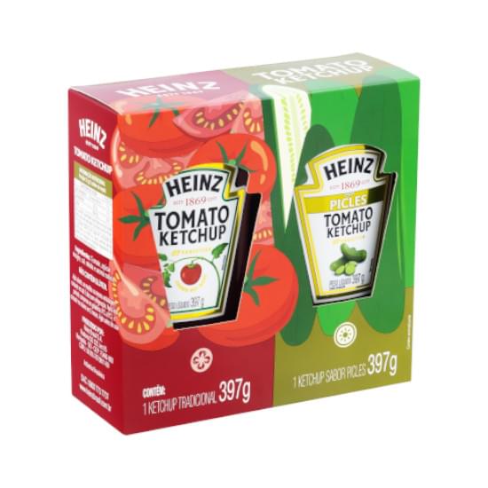 Imagem de Kit ketchup tradicional + picles heinz 397g