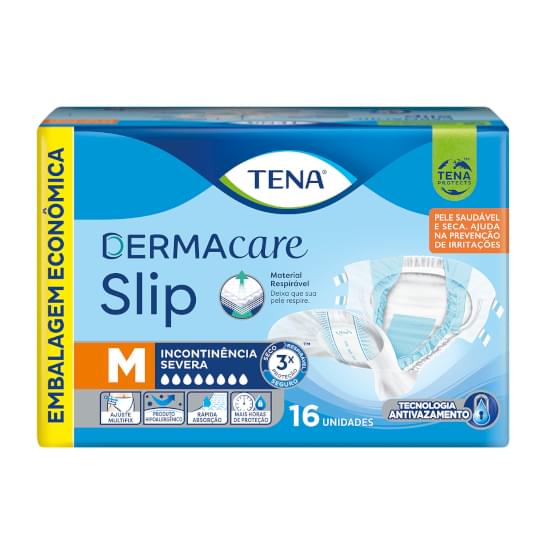 Imagem de Fralda geriatrica tena dermacare slip m com 16 unidades