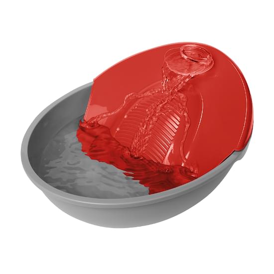 Imagem de Plast pet bebedouro purif fonte petit gold vermelho novo