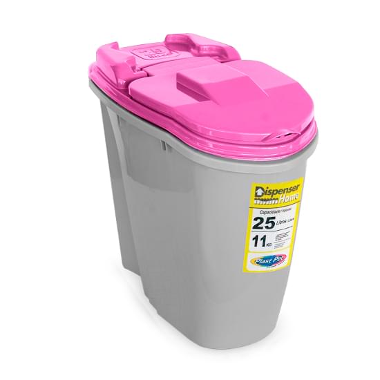 Imagem de Plast pet dispenser home 25l rosa