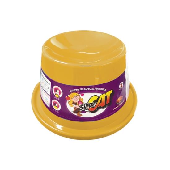 Imagem de Furacao pet comedouro para gato super cat 200ml cores sortidas