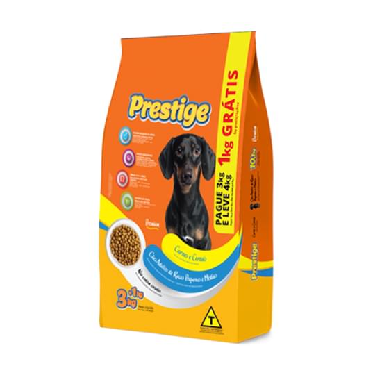 Imagem de Prestige ração para cães adultos rpm leve 4kg e pague 3kg