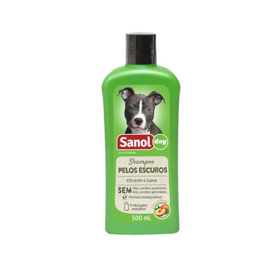 Imagem de Sanoldog shampoo 500ml pelos escuros