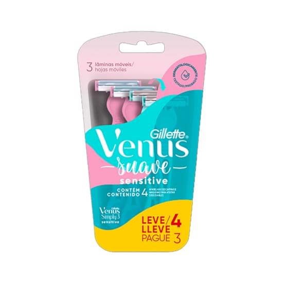 Imagem de Aparelho descartável gillette venus simply3 sensitive | leve 4 pague 3 unidades