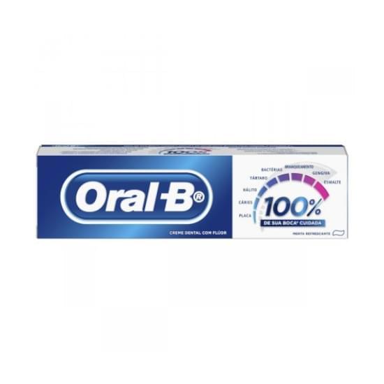 Imagem de Creme dental menta refrescante oral-b 100% 70g