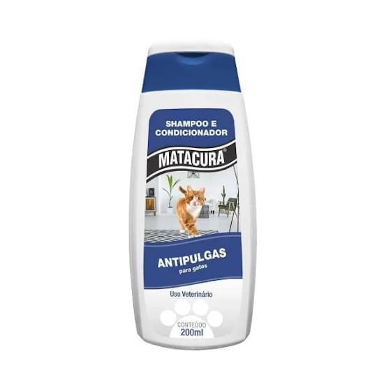 Imagem de Matacura shampoo condicionador antipulgas para gatos 200ml